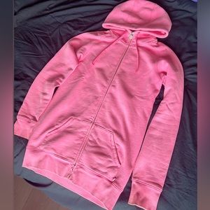 Long Neon pink TNA hoodie